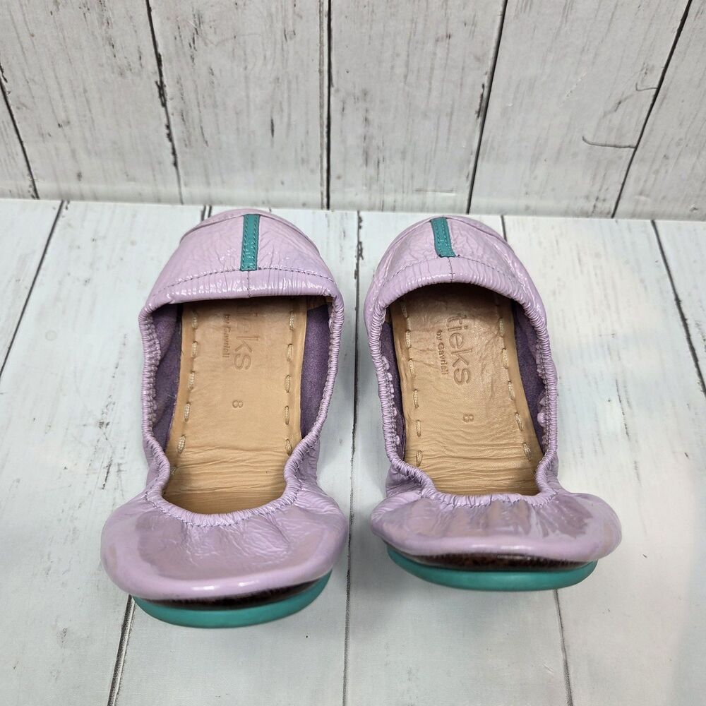 TIEKS by Gavrieli Ballet Luxury Flats US 8 Light Lavender Patent Leather GUC - Picture 6 of 11